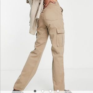 Stradivarius STR Tall straight leg cargo pants